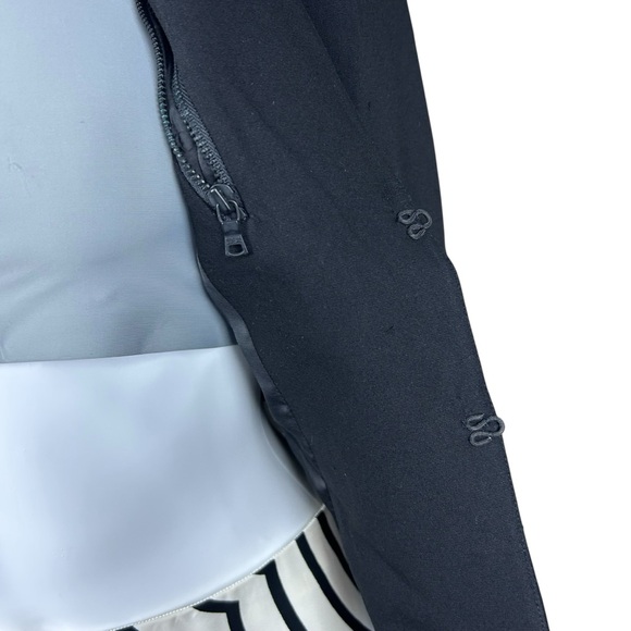 Alice + Olivia Black Cropped Blazer XS Modern Minimalist Art Deco Event Jacket - Picture 10 of 14